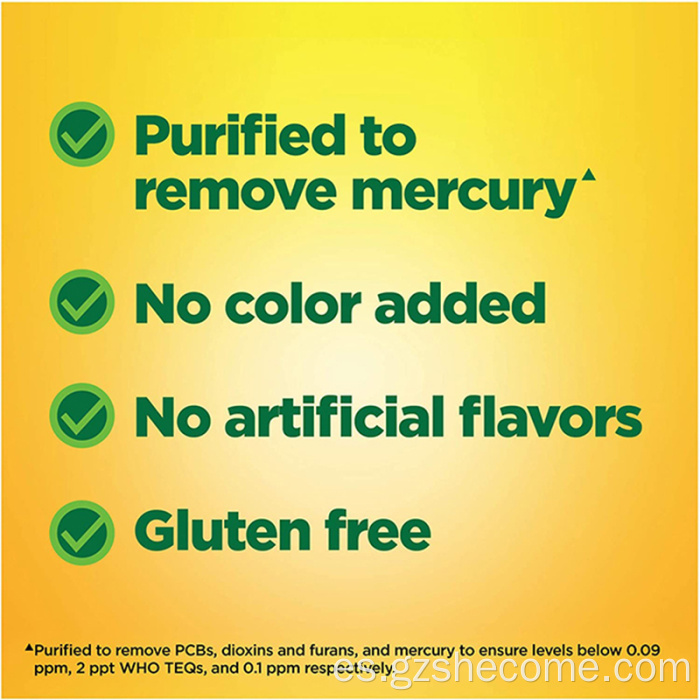 Suplemento de aceite de pescado Soporte antioxidante DHA Softgels